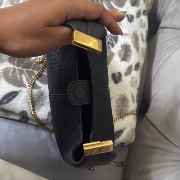 🖤 Polène Béri Bag in Black Polene Bag with gold chain with box - Picture 9 of 12